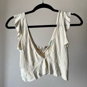 Kimchi Blue flutter crop top